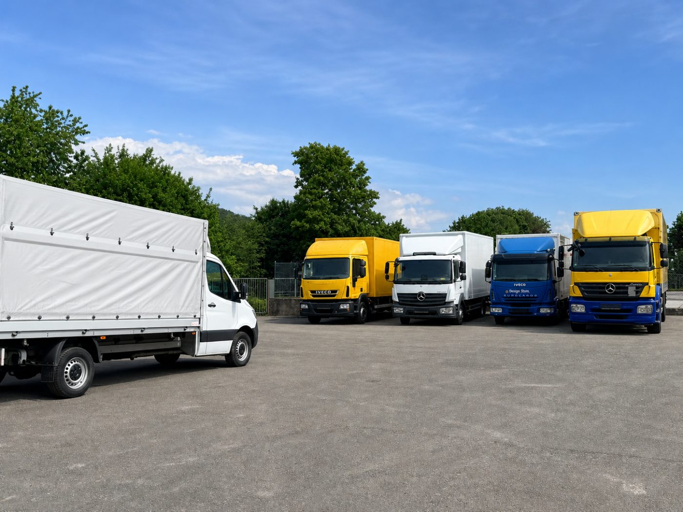 Nutzfahrzeug auf Betriebshof (mit KI erstellt)